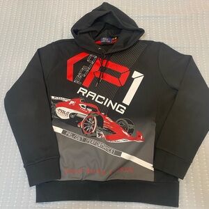 Polo by Ralph Lauren Black P1-Racing Hoodie